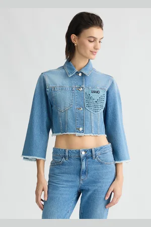 Liu Jo Liu Jo Veste Cropped Avec Col En Jean