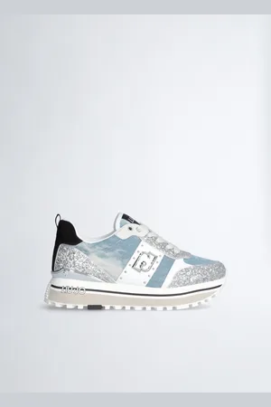 Liu Jo Liu Jo Sneakers À Plateforme En Denim Et Glitter