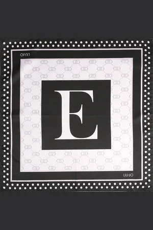 Liu Jo Liu Jo Foulard Noir Lettre E