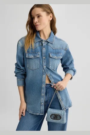 Liu Jo Liu Jo Sac Lapuffy Format Mini En Toile Denim