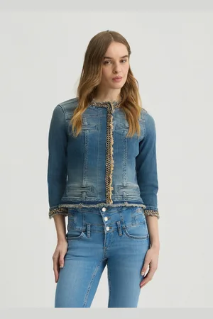 Liu Jo Liu Jo Veste En Toile Denim Avec Chaînes