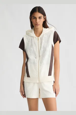 Liu Jo Liu Jo Veste Sans Manches En Coton Avec Broderies