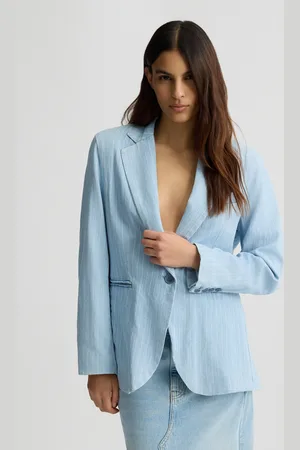 Liu Jo Liu Jo Blazer En Denim À Rayures Craie