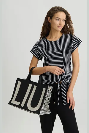 Liu Jo Liu Jo Sac Cabas En Jacquard Monogramme Noir