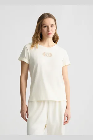 Liu Jo Liu Jo T-shirt En Coton Avec Logo Et Strass