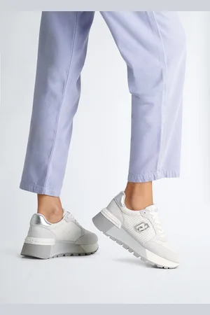 Liu Jo Liu Jo Sneakers À Plateforme En Daim Et Maille Filet