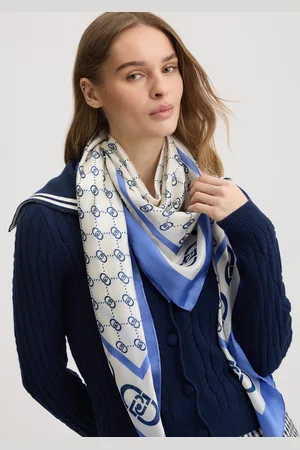 Liu Jo Liu Jo Foulard Bleu Avec Logo