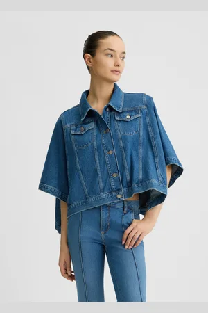 Liu Jo Liu Jo Veste Poncho En Toile Denim