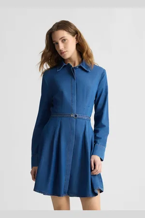 Liu Jo Liu Jo Robe Chemisier En Toile Denim