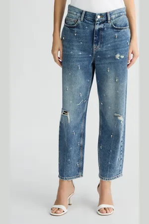 Liu Jo Liu Jo Jean Jambe Droite Avec Strass