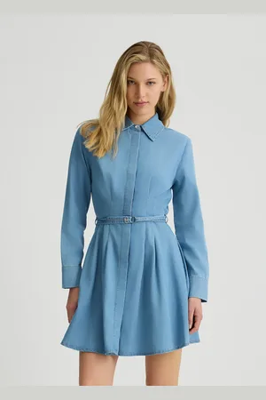 Liu Jo Liu Jo Robe Chemisier En Toile Denim