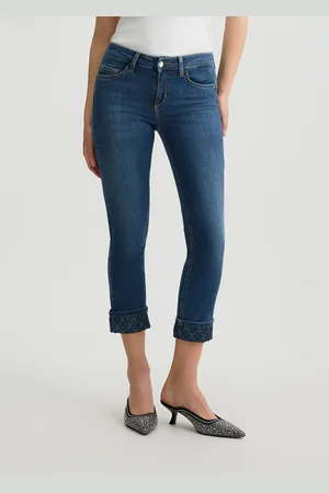 Liu Jo Liu Jo Jean Skinny Cropped Avec Revers