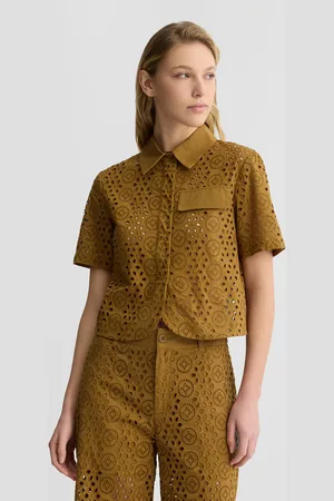 Liu Jo Liu Jo Chemise Cropped Avec Broderies