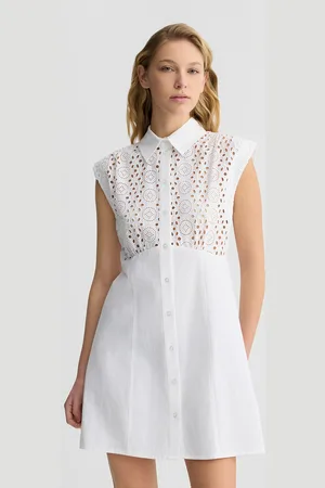 Liu Jo Liu Jo Robe Chemisier En Broderie Anglaise