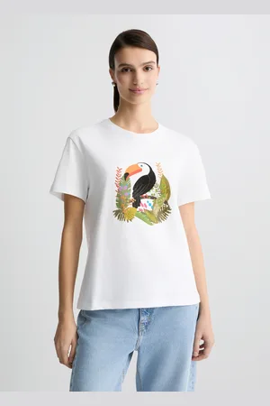 Liu Jo Liu Jo T-shirt En Coton Avec Imprimé Et Strass