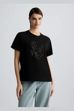 Liu Jo Liu Jo T-shirt En Coton Avec Paillettes Et Strass