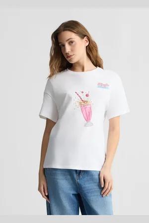 Liu Jo Liu Jo T-shirt Avec Imprimé Et Strass