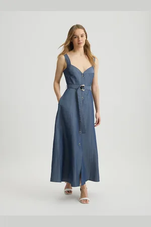 Liu Jo Liu Jo Robe En Lin Avec Ceinture