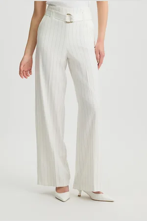 Liu Jo Liu Jo Pantalon À Fines Rayures À Taille Haute