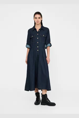 Liu Jo Liu Jo Robe Chemisier En Toile Denim
