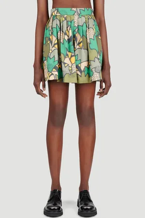 Kenzo Printed Mini Skirt - Femme Jupes Green Fr - 34