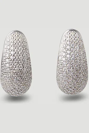 TOM WOOD Ice Pavé Small Hoop Earrings - Femme Boucles D