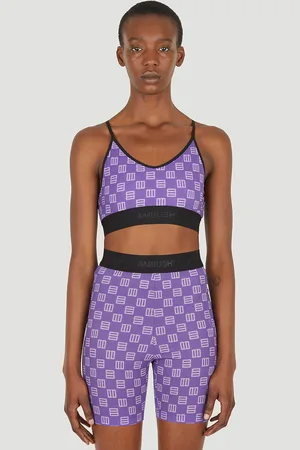 AMBUSH Monogrammed Bra Top - Femme Hauts Lilac L