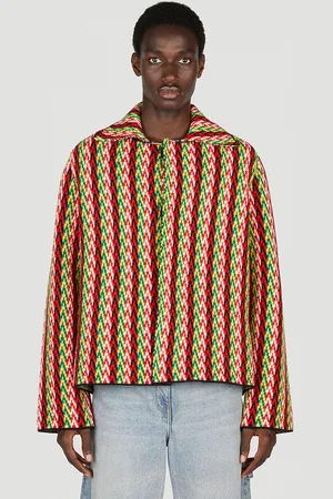 Lanvin Curb Chevron Knit Jacket - Homme Pulls Multicolour L