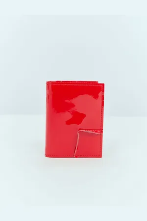 Comme des Garçons Reverse-hem Patent Wallet - Portefeuilles & Porte-cartes One Size