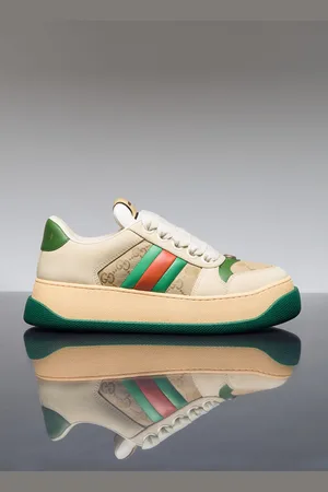 Gucci Web Screener Baskets- Femme BasketsBeige Eu - 41