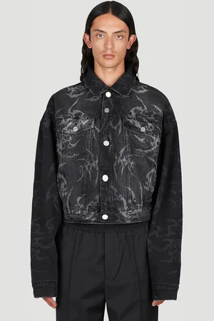 HAN Kjøbenhavn Laser Tribal Denim Jacket - Homme Blousons Eu - 52