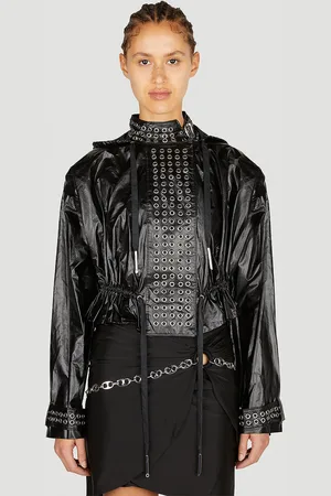 Paco rabanne Eyelet Biker Jacket - Femme Blousons Fr - 36