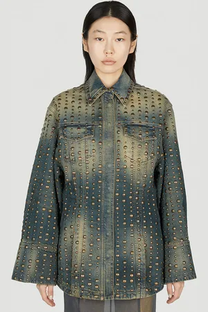 BLUMARINE Studded Denim Jacket - Femme Blousons It - 40