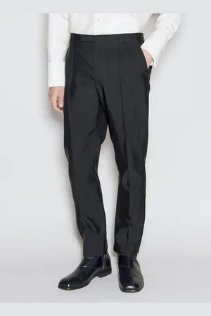 Saint Laurent High-waisted Faille Pantalon - Homme Pantalons Eu - 48