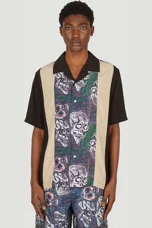 P.A.M Skulls Bowling Chemise- Homme Chemises S