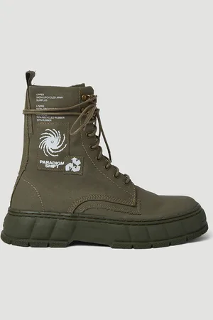 VIRON 1992 Canvas Bottes- Bottines Green Eu - 36