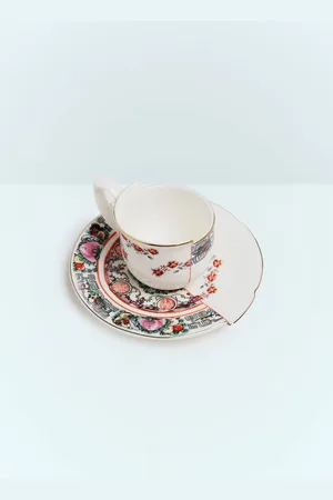 SELETTI Hybrid Tamara Coffee Cup With Saucer - Tea & Coffee Multicolour One Size