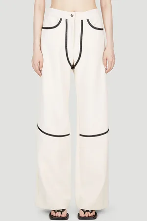Paris Georgia Rodeo Piped Pantalon - Femme Pantalons Cream M