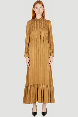 Gucci Gg Jacquard Dress - Femme Robes Camel It - 38