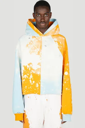 Liberal Youth Ministry Bi Colour Hooded Sweatshirt - Homme Sweatshirts Orange L