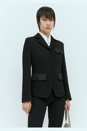 Gucci Fine Wool Crepe Jacket - Femme Blousons It - 38