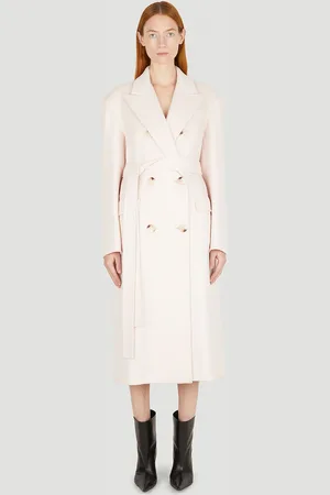 Sportmax Belted Double Breasted Coat - Femme Manteaux Uk - 06