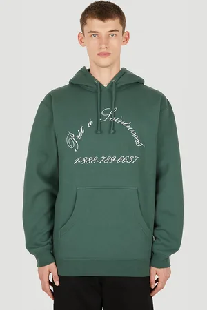 SAINTWOODS Ready Hooded Sweatshirt - Homme Sweatshirts Green S