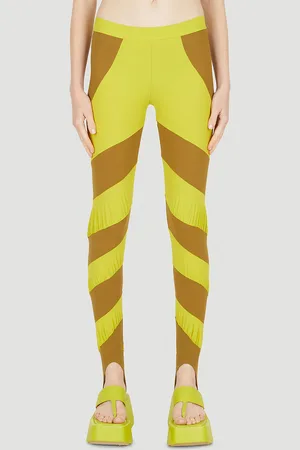 Paula Canovas Del Vas Multi Stripe Leggings - Femme Leggings Yellow S