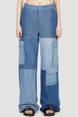 Marine Serre Panel Cargo Jeans - Femme Jeans Eu - 40