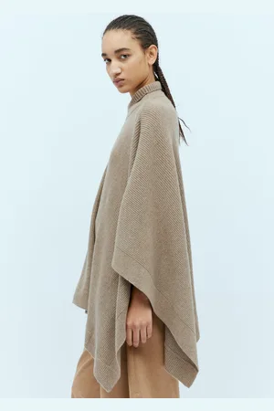 Max Mara Cashmere Oversized Poncho - Femme Pulls Beige One Size