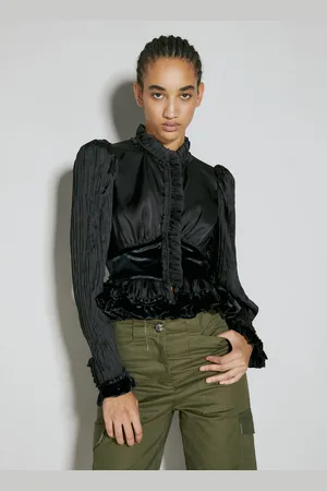Paco rabanne Ruffle Panel Construction Top - Femme Hauts Fr - 34