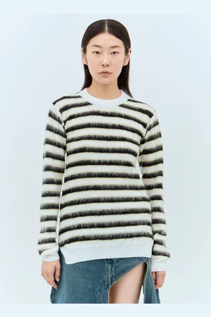 Marni Striped Wool-mohair Sweater - Femme Pulls It - 40