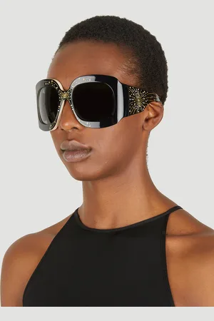Gucci Oversize Square Frame Sunglasses - Femme Lunettes De Soleil One Size