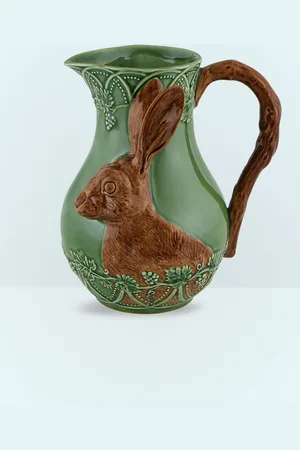 Bordallo Pinheiro Bosque Hare Pitcher - Kitchen Geen One Size
